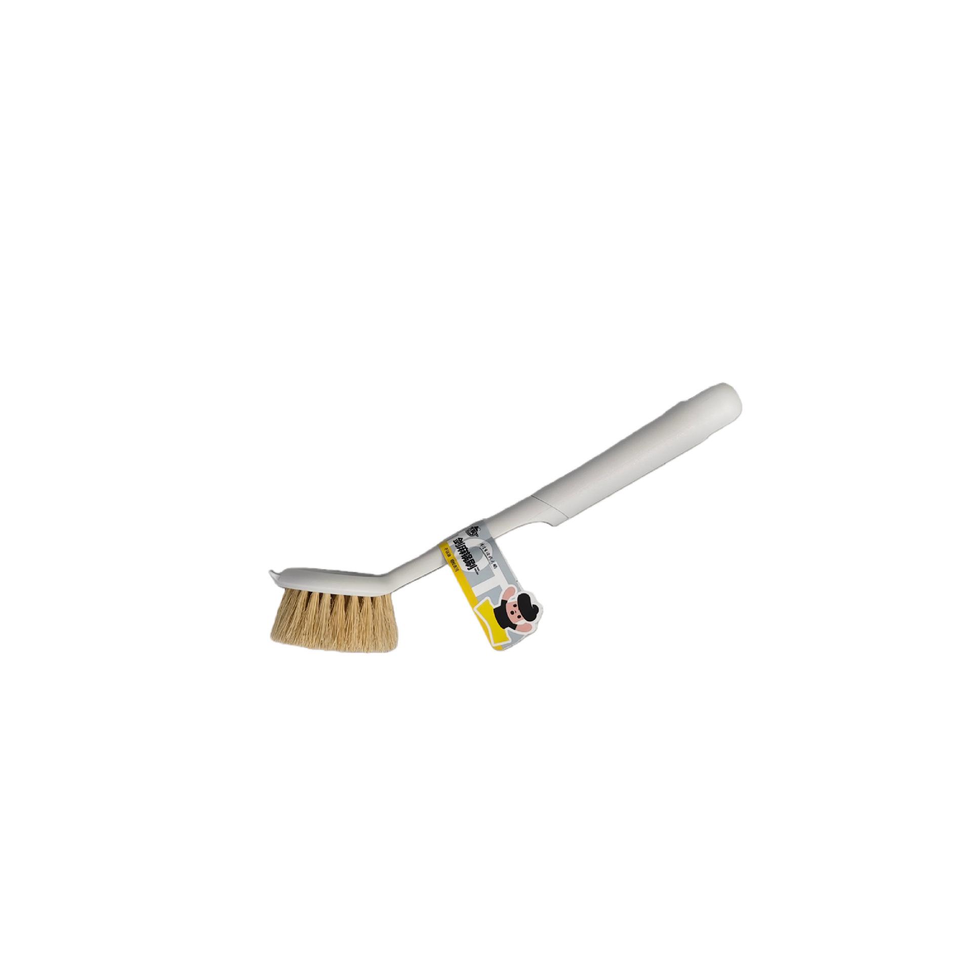 Long-Handled Sisal Pot Brush - Scratch-Free, Multi-Functional Kitchen Cleaning Tool