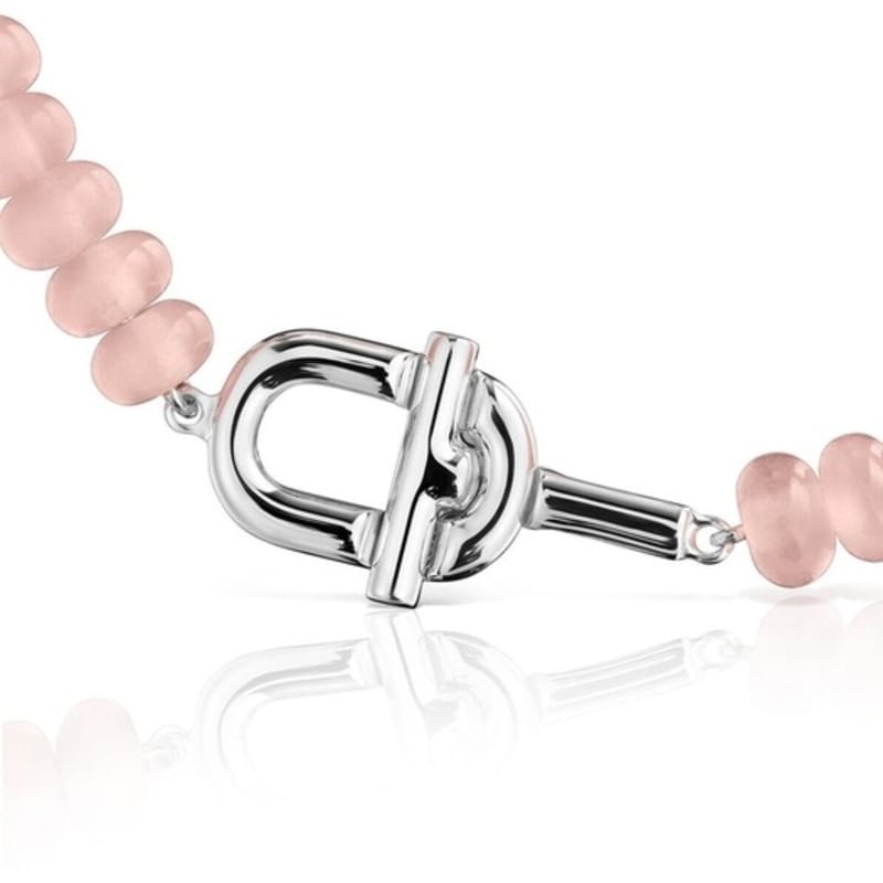 Tous Silver Bracelet Treated Pink Chalcedony Tous Manifesto/ MANIFESTO Bracelet/ Bracelet/ 311691700