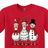 Christmas Goose T-Shirt, Silly Goose & Snowman Design