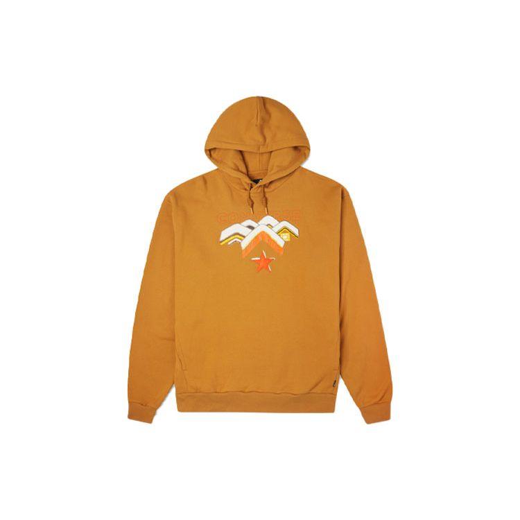 

Флисовая толстовка с капюшоном Converse Mountain Star Arrow Print Мужские топы Коричневый 10023523-A03