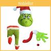 Charming Grinch Christmas Decorations Furry Green Leg And Head Tree Ornament Set