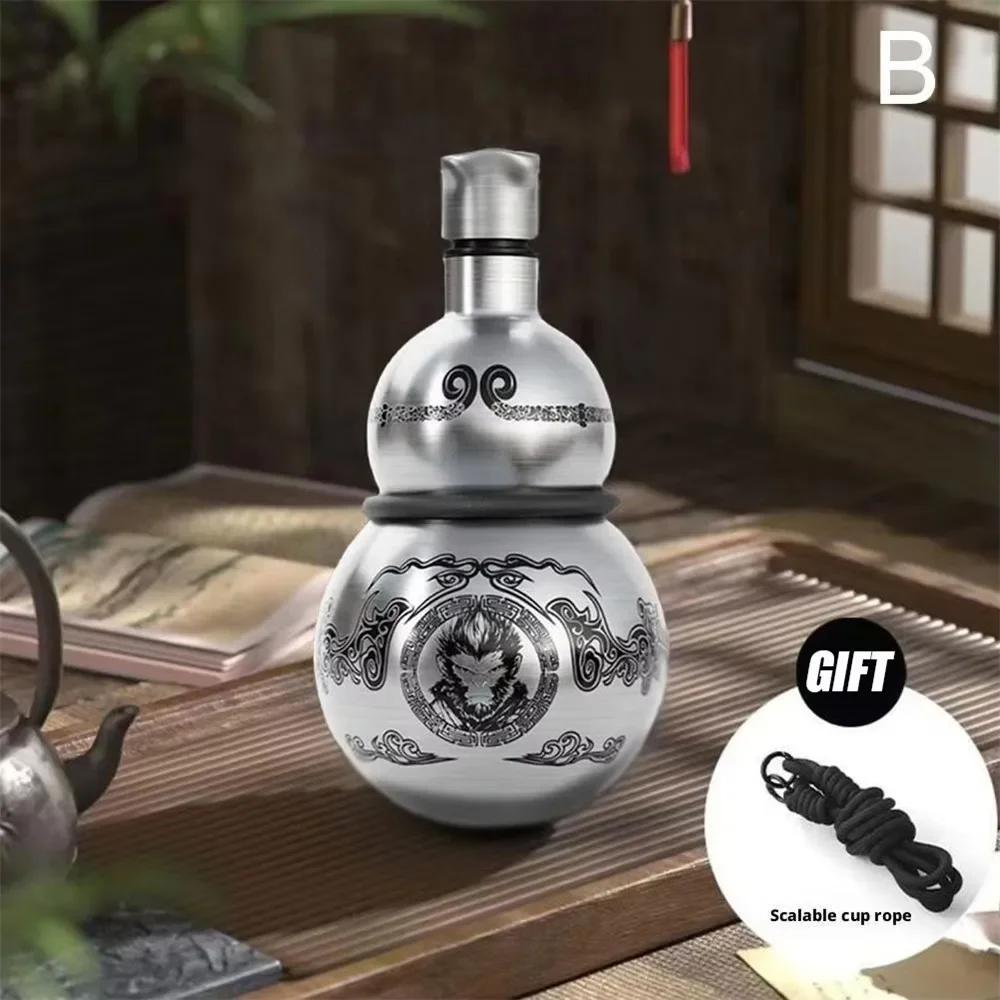

Black Myth Wukong Gourd Thermal Cup Wine Pot Portable Outdoor Wine Bottle Household Water Pot 401-500ml