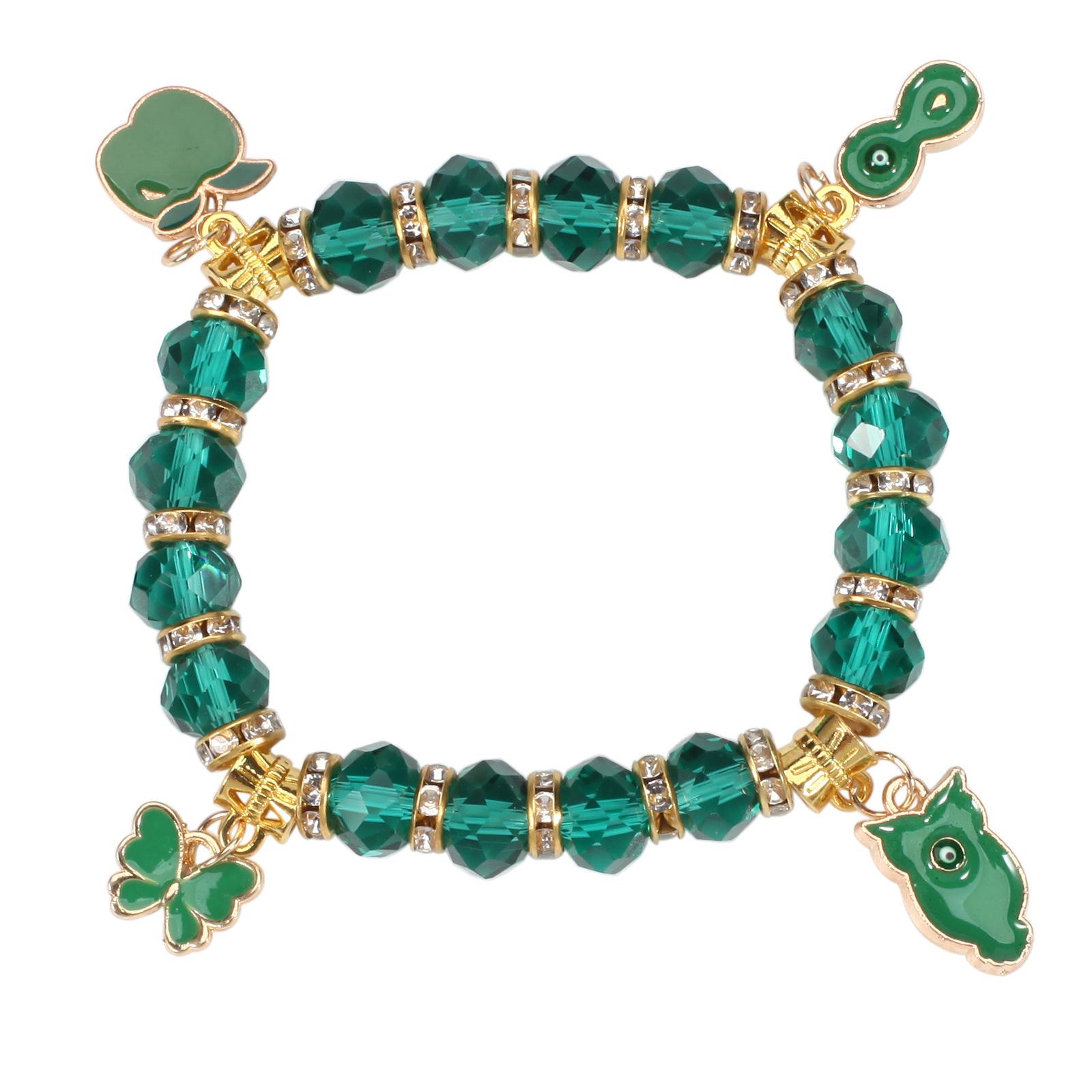 JYL TS Bracelet Bohemian Evil Eye  Glass Beads Wards Off Harm Style 2 чистый