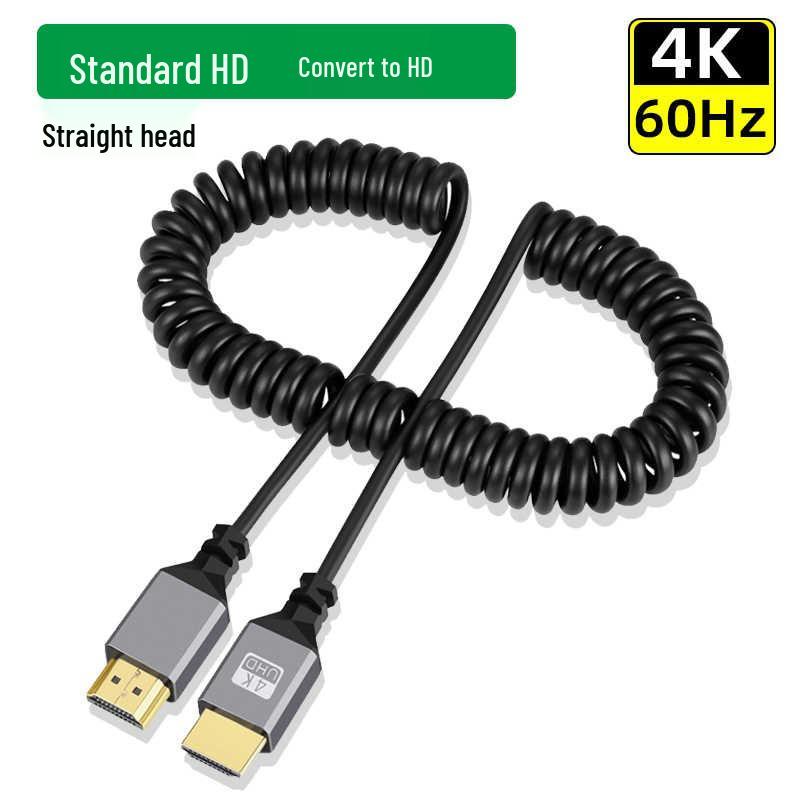 

Висувний міні HDMI до HDMI 2.0 пружинний кабель для мікродзеркальних камер і D-моніторів