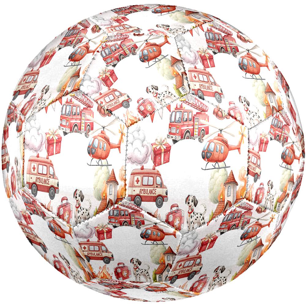 Fire Truck Theme Size 5 Soccer Ball, Suitable for Both Indoor and Outdoor Matches, a Gift Suitable for Everyone.