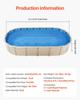 Oval Pool Liner 12x24ft Overlap Style Pool Liner 54in Wall Height