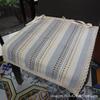 Seat Cushion Lace-up Thick Fabric Four Seasons Seat Cushion Summer Cotton Linen Office Student Dining Chair Stool Cushion