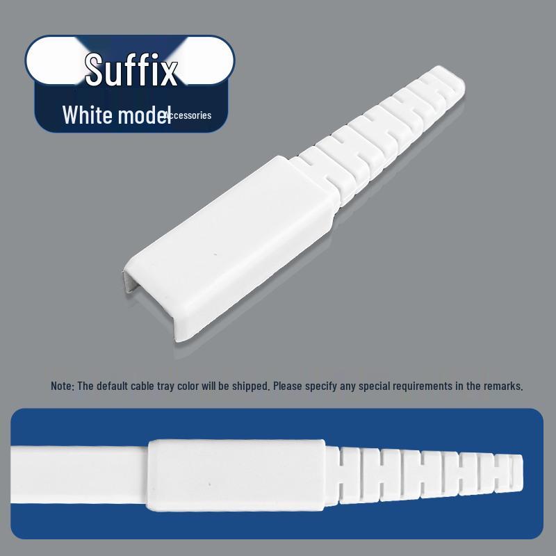 Gray Surface-Mounted PVC Wiring Raceway Cover Organizer