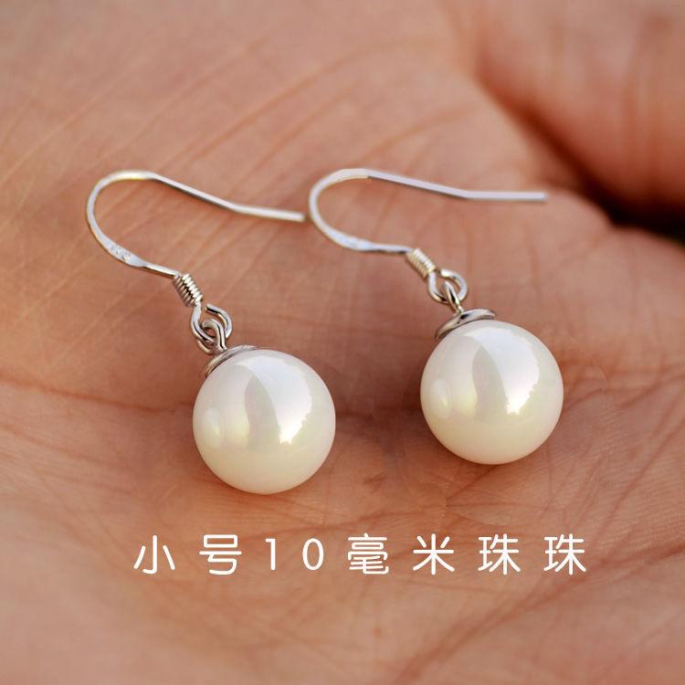 

S925 ear hook fritillary pearl earrings Internet celebrity earrings long Korean version of fashion temperament women s jewelry earrings