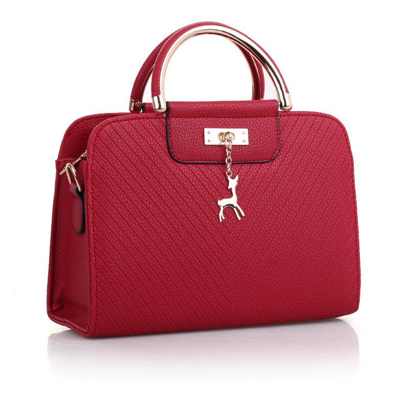 Women's bag, fashionable embossed handbag, simple deer bridal bag, single shoulder crossbody bag, hair replacement