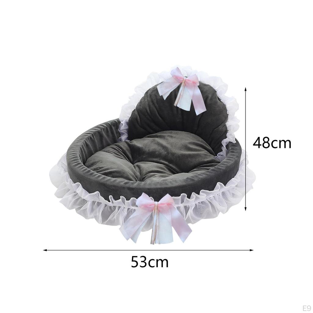 Bed for Small Dogs And Cats with Lace Detailing