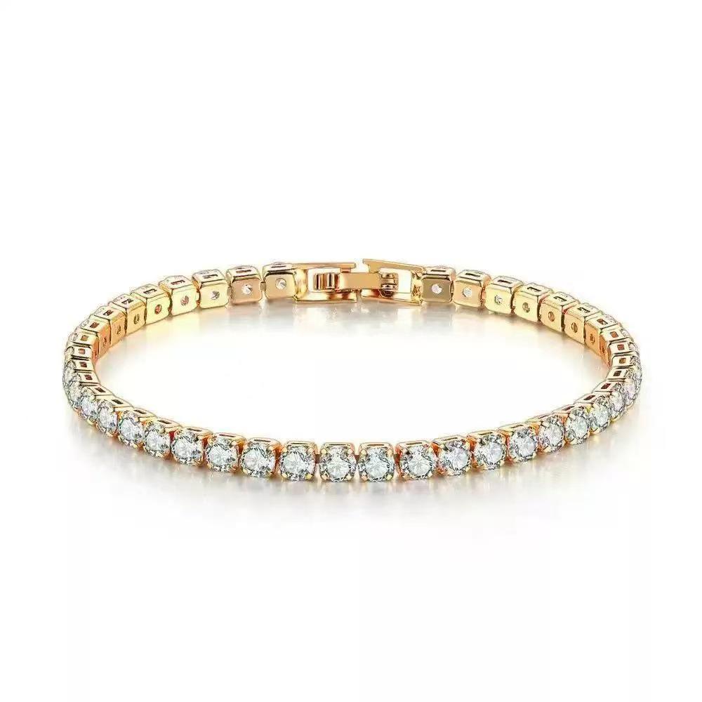 Bracciale Tennis Douyin Lusso Zircone - Moda Europea Americana per Uomo e Donna