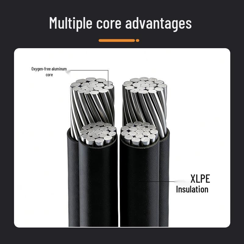 Shunkai Aluminum Core XLPE Insulated Flame Retardant Weather-Resistant Multi-core Aerial Cable for High and Low Voltage