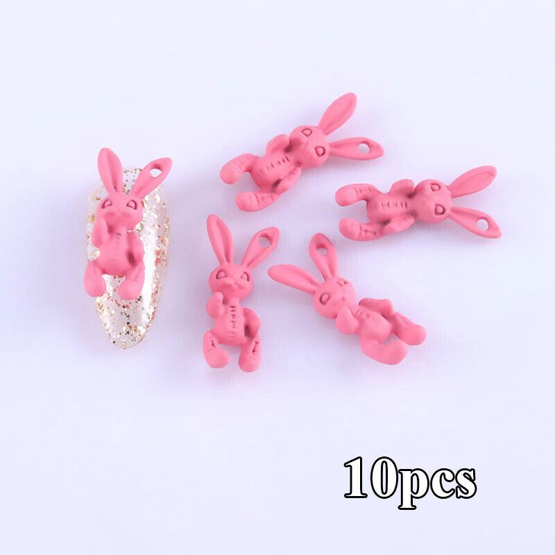 

Череп кролика дизайн ногтей декор смолы маникюрные инструменты DIY украшения матовый милый