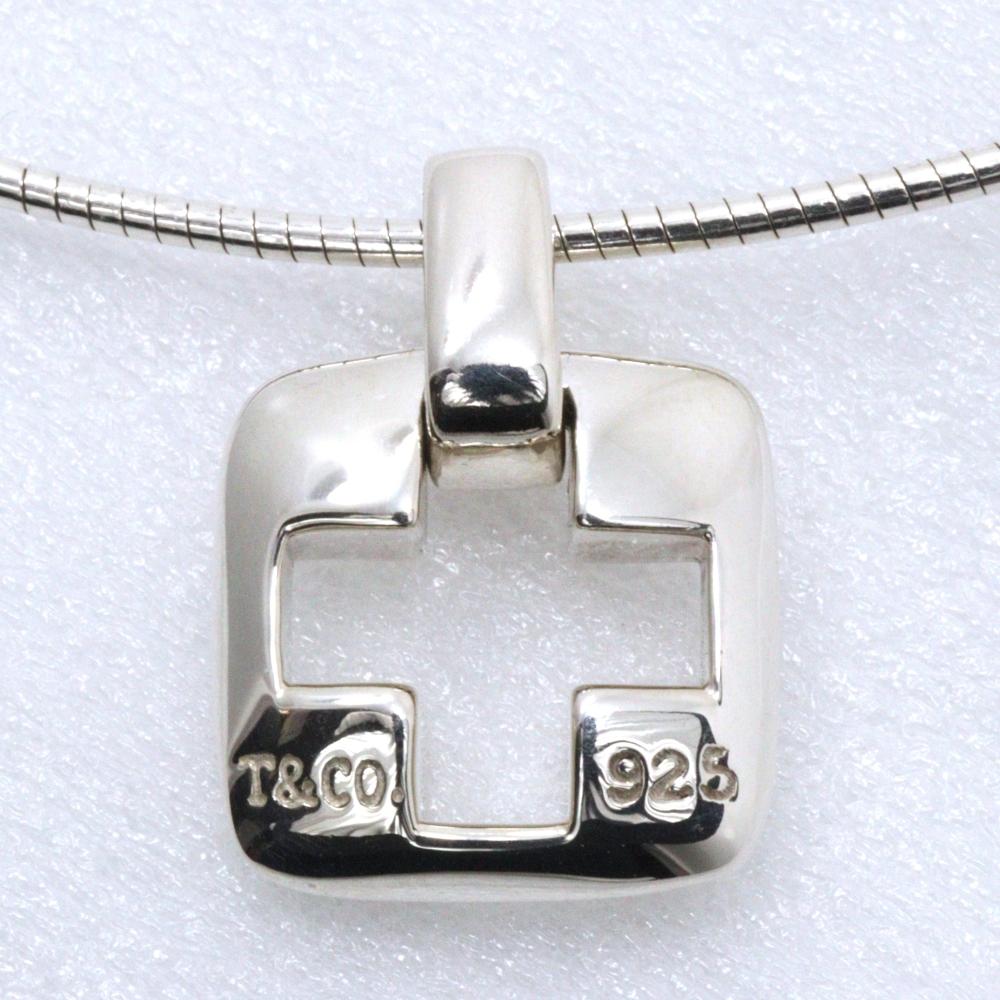 TIFFANY&Co. Piast Cross Necklace choker Silver925 cross 6.5g Women Used
