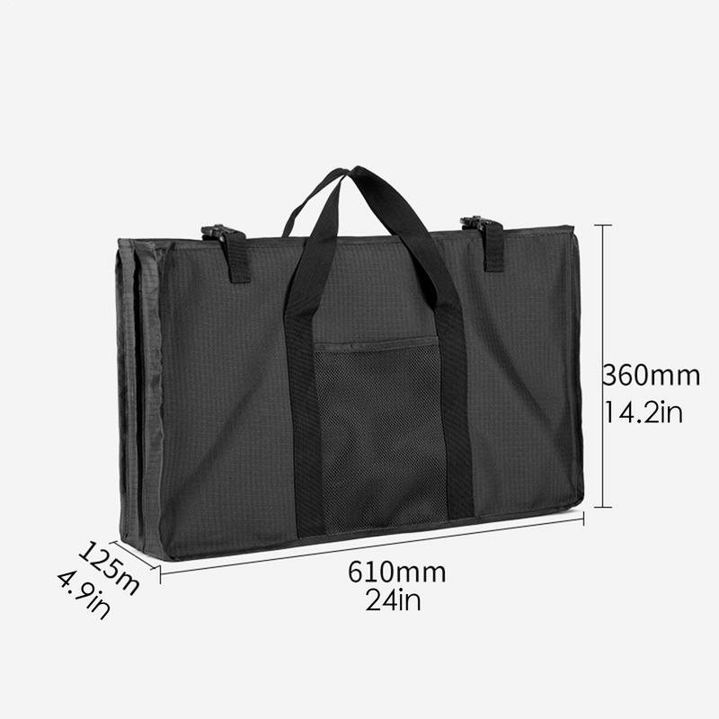 Folding Table Carrying Bag Heavy Duty Table Storage Bag Organizer Large Space Picnic Container Multi-Purpose Protective Cover