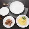 Chrysanthemum Ceramic Plate - Floral Shallow Round Plate for Snacks & Steak - Chinese Style