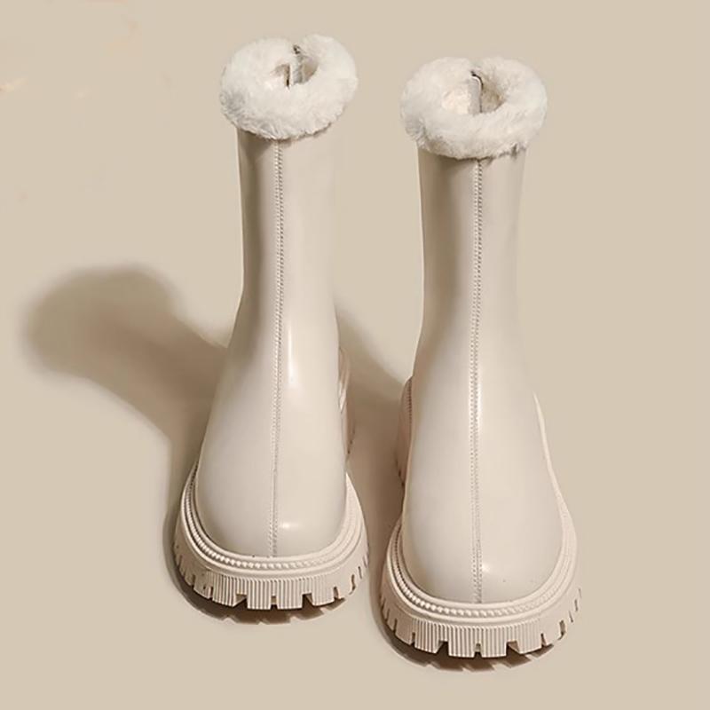 

Winter Women Warm Plush Ankle Boots Comfort Non Slip Big Size Shoes Concise Cotton Short Botas De Mujer 35