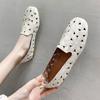 Shallow Flat Shoes Women Doug Solid Color Flora Slip On Shoes Casual Breathable Ballet Flats Women Loafers Comfort Ladies Shoes