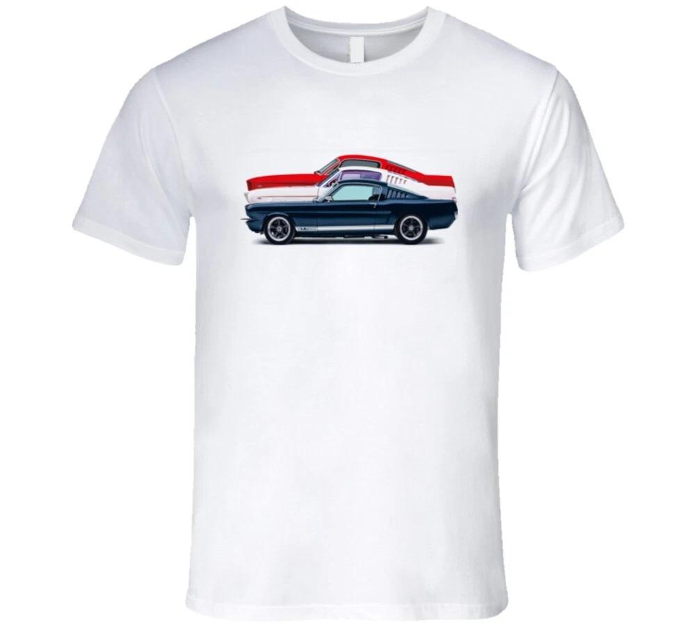 Mustang 2+2 Fastback Ponycar Musclecar Premium Gift Dad T Shirt 4XL