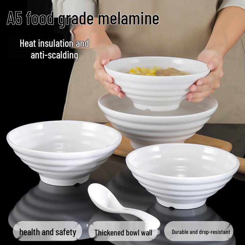 Shuang Jun Ma Commercial Melamine Noodle and Soup Bowls