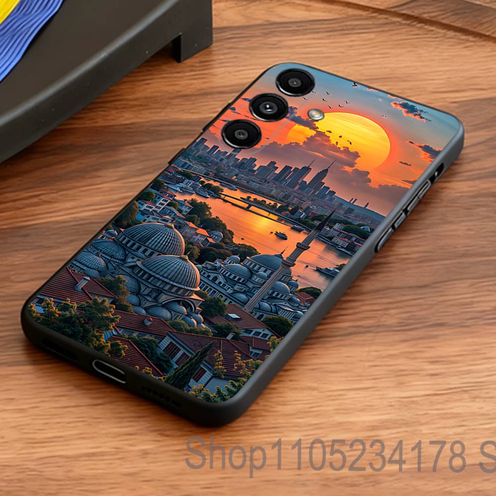 Turkey Istanbul Scenery Phone Case for Samsung S24 S22 S25 Ultra S9 S20 FE S23 Plus S10 S21 Shockproof Funda Cover