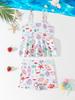2026 Cross New Toddler Girls' Two-Piece Swimsuit Bikini
