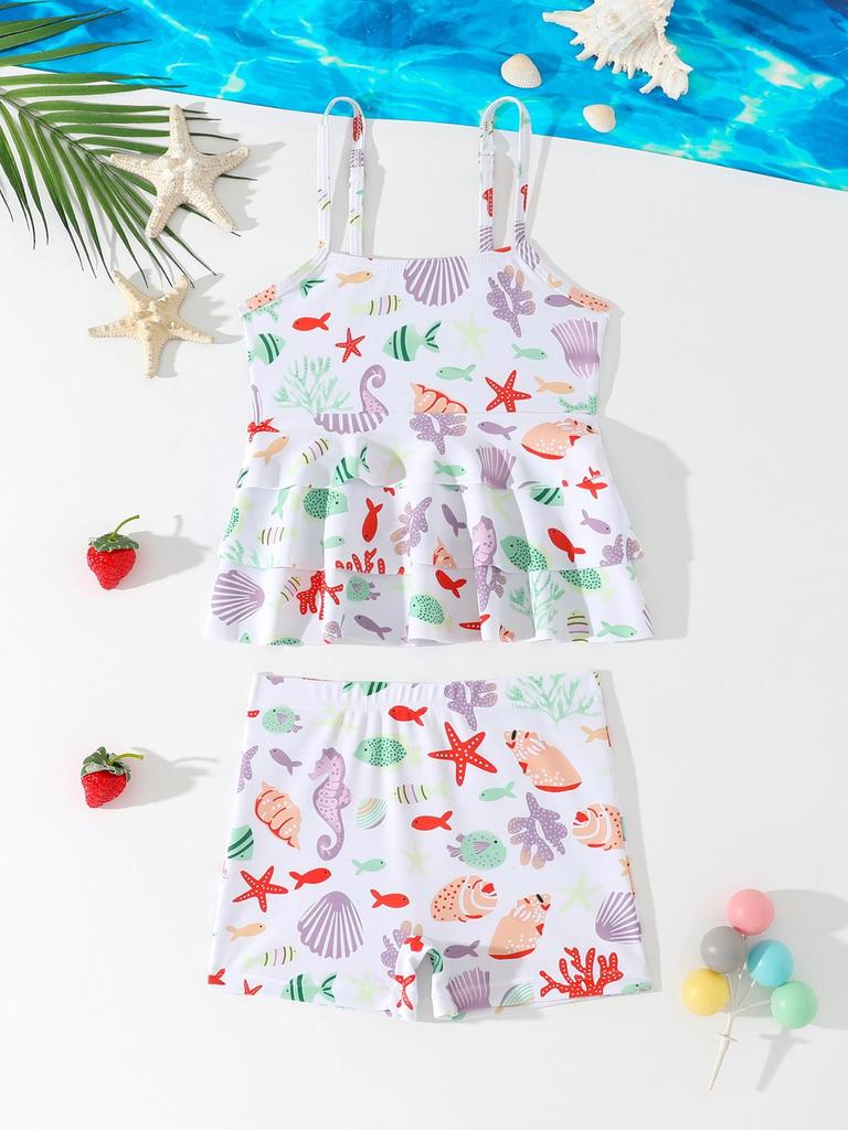 2026 Cross New Toddler Girls' Two-Piece Swimsuit Bikini