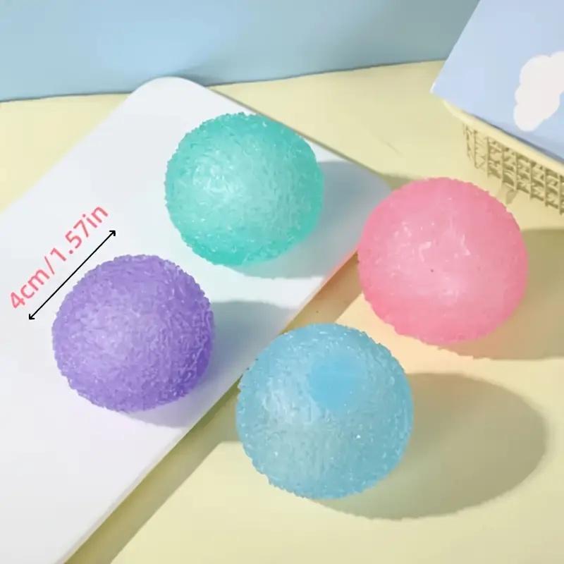 1Pc Squishy Multicolor Texture Ice Ball Squeeze Toy for Kids Soft Pinch Sensory Toys Children Halloween Christmas Holidays Gifts