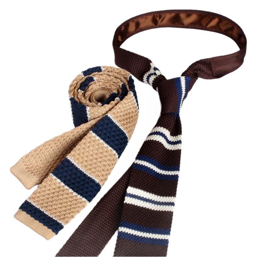 Stylish British Casual Slim Fit Knit Wool Tie, Unisex, 6cm Width.
