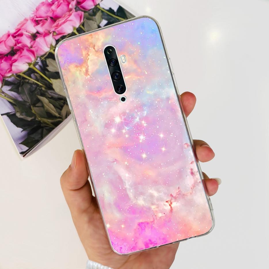 For Oppo Reno 2 2F 2Z Case Luxury Painted Cover Clear Silicone Phone Case For Oppo Reno2 F Reno 2Z Reno2 Reno2F Reno2Z Soft Bags