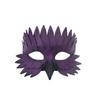 Colorful Feather Half Face Mask Realistic Costume Party Mask  Christmas Party