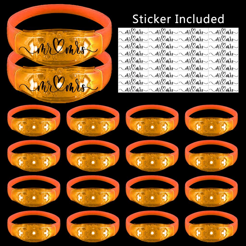 20-100 Piezas Pulseras LED para Bodas Pulsera Luminosa Activada por Música y Sonido Pulseras que Brillan en la Oscuridad Para Suministros de Fiesta de Cumpleaños