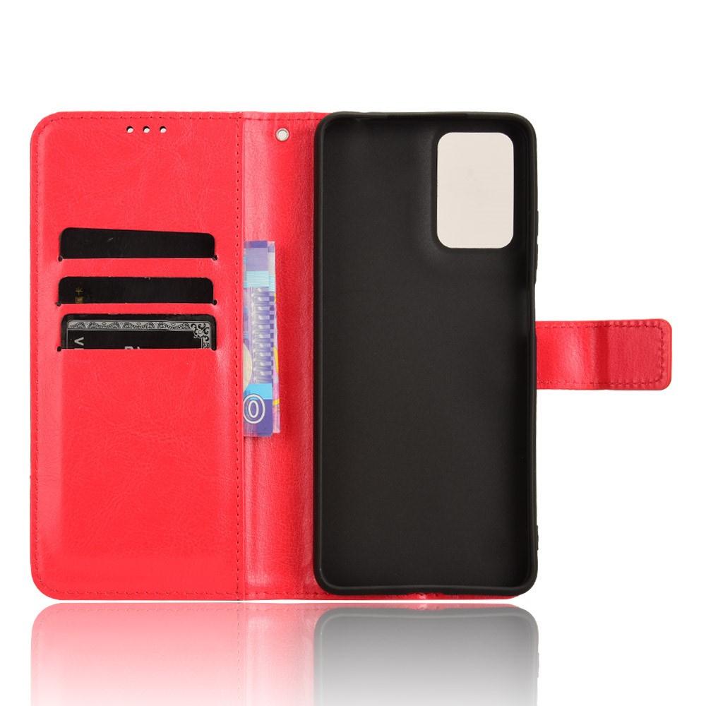 Flip Case for Motorola Moto G24 / G24 Power / G04, Crazy Horse Wallet, Red