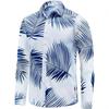 Men's Long Sleeve Hawaiian Coconut 3D Print Beach Shirt