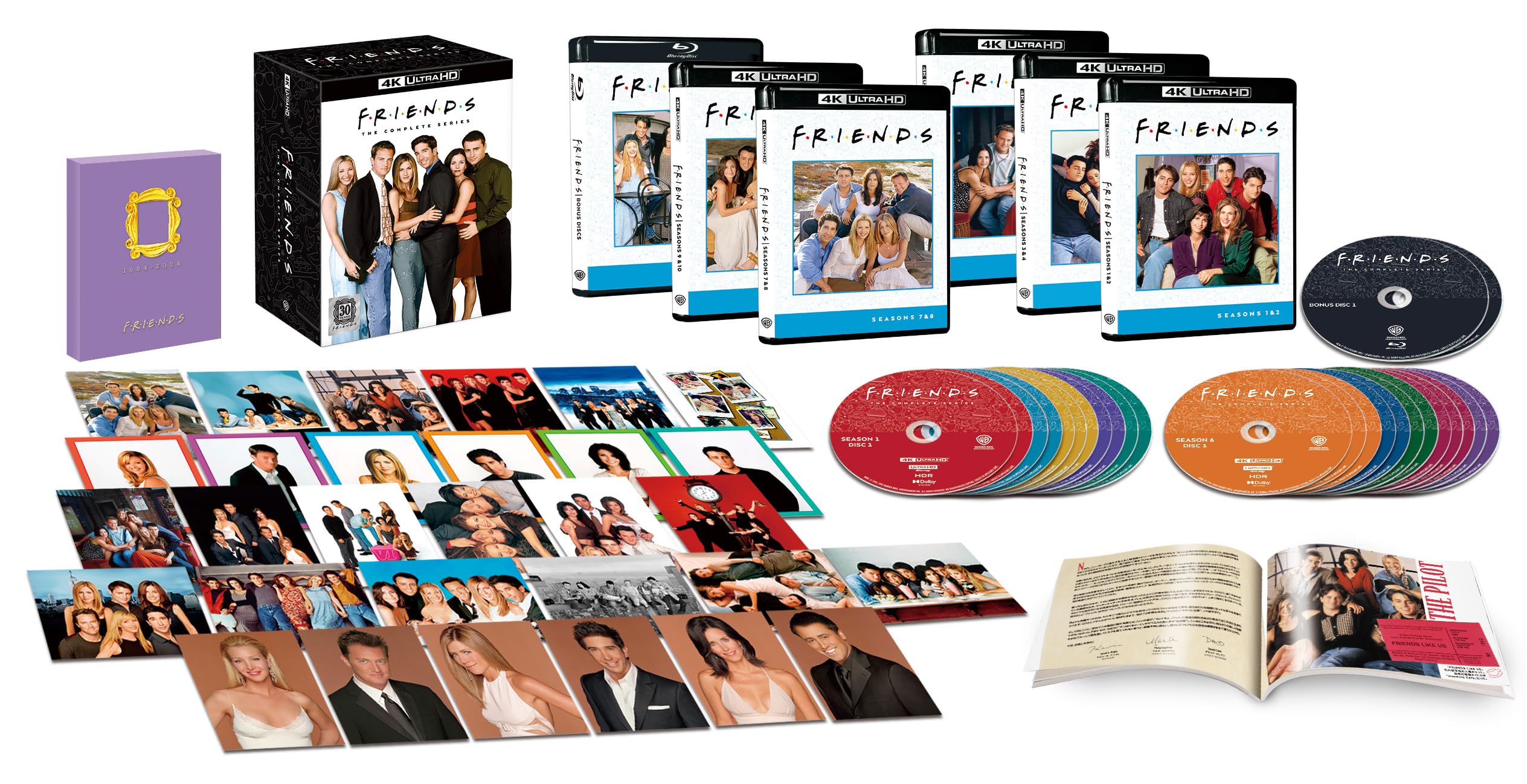 

Пресса Друзья 30-летие 4K ULTRA HD Полный сериал Диски 2 Бонус Бонус ULTRA HD [Первое издание] (23 + Диска/Включает Функции) [4K + Blu-ray]