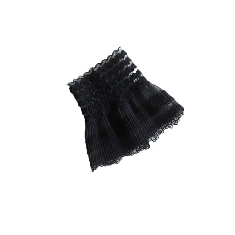 1Pair Universal Gloves Arm Cover Sweater Decorative Fake Sleeve Lace Cuffs Ruffles Elbow Sleeve Detachable Sleeve Cuffs