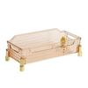 Luxury Makeup Holder Transparent Storage Rack Multi-functional Storage Tray  Living Room Decor