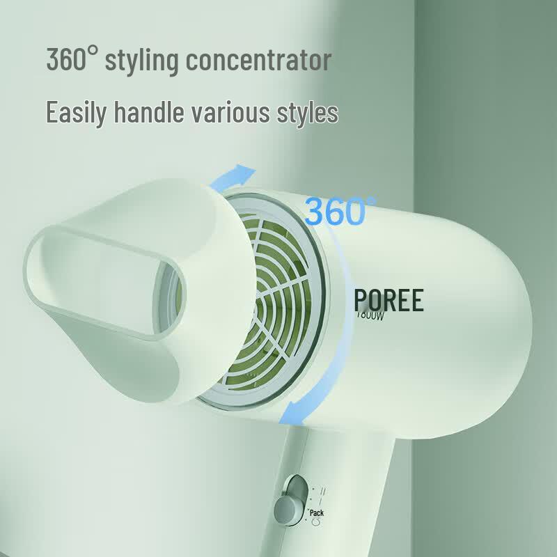 Borui 1800W Portable Hair Dryer CN plug (adapter included)