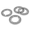 4 Stück Felgen-Lock-Ringe Aluminiumlegierung Ersatz 1,9 Zoll Felgen-Beadlock-Ring für Axial SCX10 90046 1/10 Silber