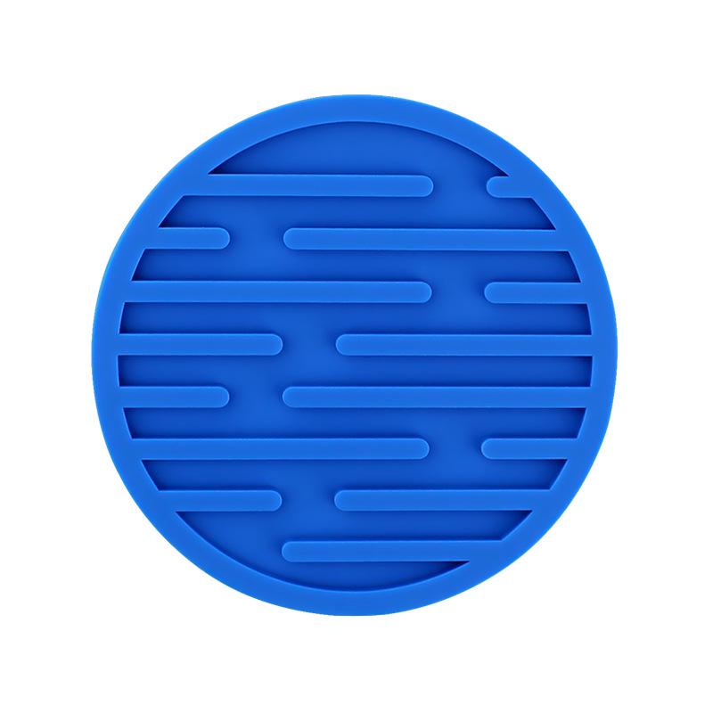 Thickened Round Silicone Marble Coaster - Heat-Resistant, Non-Slip, Food-Grade Anti-Scald Mat for Cups
