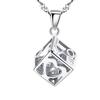 S925 Sterling Silver Love Necklace: Minimalist Heart-Shaped Pendant on Japanese Korean Clavicle Chain