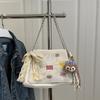 Spring color large-capacity tote bag women's new fashion retro shoulder commuter bag chain bucket bag