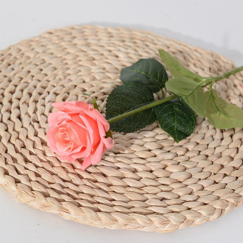 Silk Rose Single Artificial Flower For Wedding Decor And Interior Enhancement