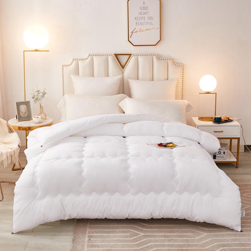 White Quilt Hotel Inn: All-Season Thick Quilt for Home & Hostel