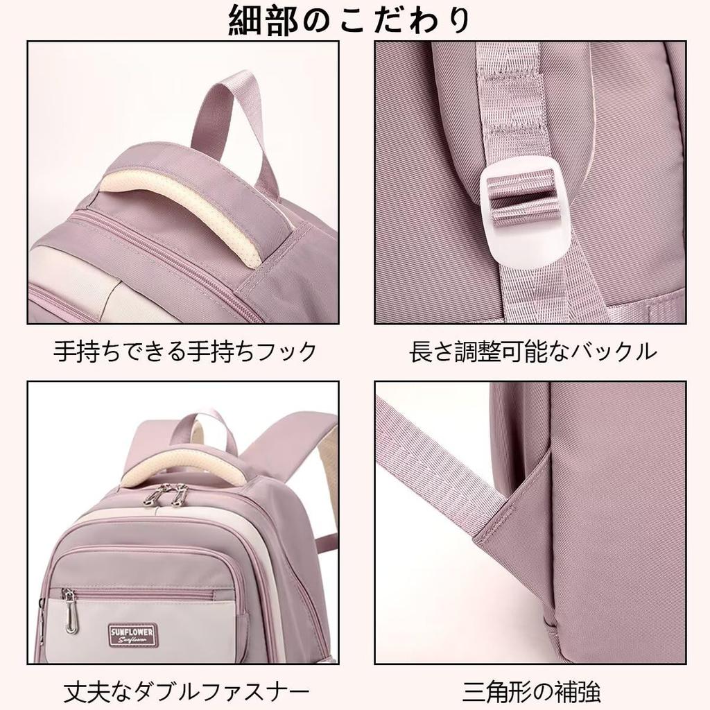 HeiDiga Waterproof Large Cute Korean Popular Korean School Backpack with Back Perfect for High and Work Women's Backpack, Capacity, Style, 2-Way,