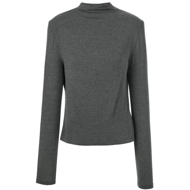 Sancai 2026 Autumn Half-High Collar Slim Fit T-shirt