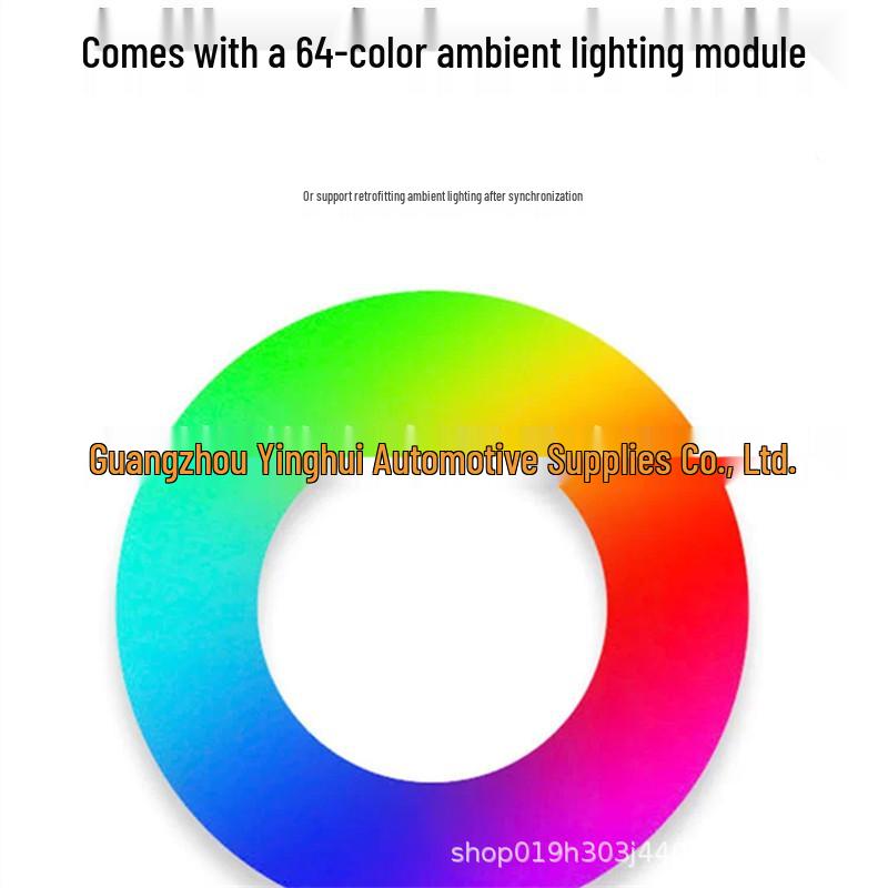 64-Color Ambient Light for 2020-2025 Cadillac CT4 with Liftable Central Speaker