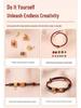 Chinese Style Gold Braided Rope Bracelet: Wearable Hand-Woven Rope for Couples, Perfect Christmas Gift
