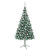 Artificial Christmas Tree Green 210 cm PVC and Steel